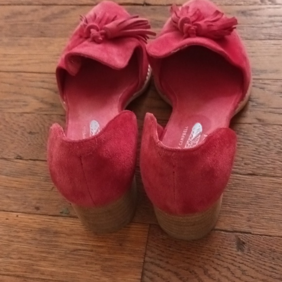 Jeffrey Campbell Red Suede Tassel Loafers - Picture 3 of 6
